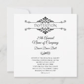 Uitnodiging voor een Dinner Party Bon Appetit Fran (Achterkant)