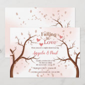 Uitnodiging voor een douche omdat je verliefd aan (Voorkant / Achterkant)