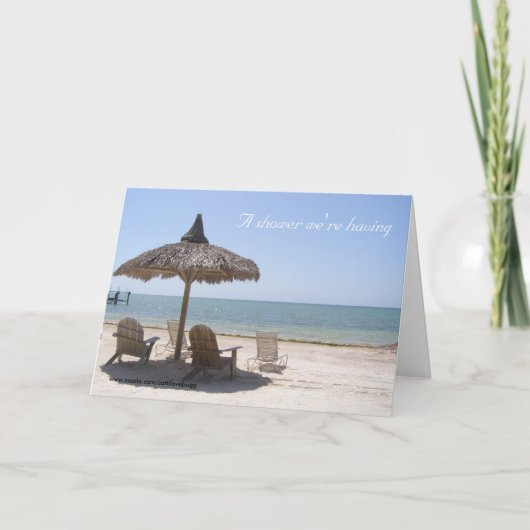 Uitnodiging voor een douche rond de klok (Voorkant)