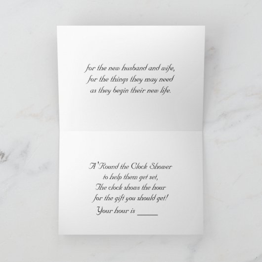 Uitnodiging voor een douche rond de klok (Binnen)