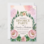 Uitnodiging voor een echtscheidingsfeest - Vet en (Voorkant)