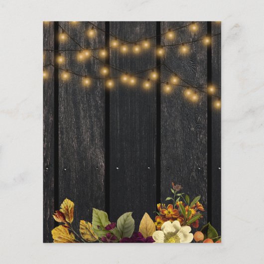 Uitnodiging voor een eenvoudige herfst baby boy sh (Achterkant)