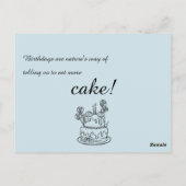 Uitnodiging voor een eenvoudige outline verjaardag (Achterkant)