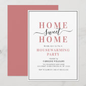 uitnodiging voor een elegant lijst-huisverwarmings (Voorkant / Achterkant)