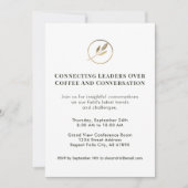 Uitnodiging voor een elegant netwerkevenement met (Voorkant)