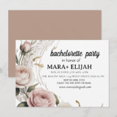 Uitnodiging voor een elegante vrijgezellenfeest vo (Voorkant / Achterkant)