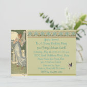 Uitnodiging voor een Fairy Birthday Party (Staand voorkant)