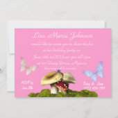 uitnodiging voor een fairy princess (Achterkant)