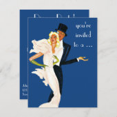 uitnodiging voor een Fancy Monte Carlo-diner (Voorkant / Achterkant)