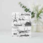 Uitnodiging voor een Farewell Party (Staand voorkant)