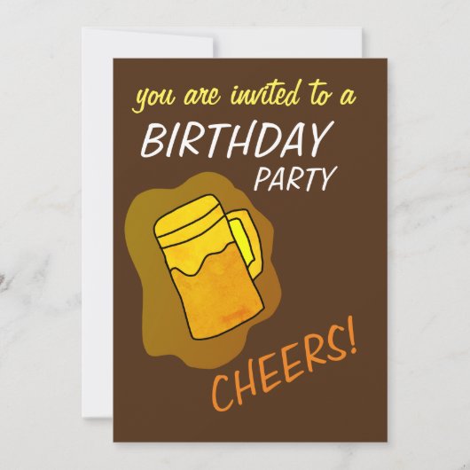 uitnodiging voor een feest (Voorkant)