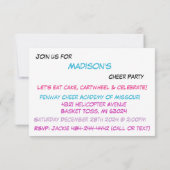 Uitnodiging voor een feest (Achterkant)