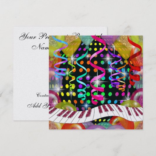 Uitnodiging voor een feest - SRF (Voorkant / Achterkant)