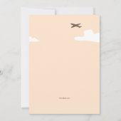 Uitnodiging voor een feest van een studerende vrou (Achterkant)