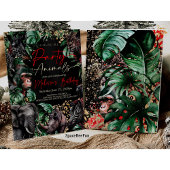 Uitnodiging voor een feestbeest-verjaardagsfeestje