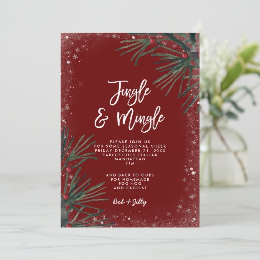 uitnodiging voor één feestdag (Staand voorkant)