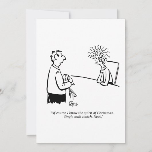 Uitnodiging voor een feestdag - Spirit of Christma (Voorkant)