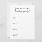 Uitnodiging voor een feestdag - Spirit of Christma (Achterkant)