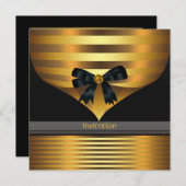 Uitnodiging voor een feestelijke gelegenheid - Zwa (Voorkant / Achterkant)