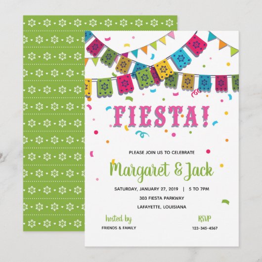 Uitnodiging voor een feestje (Voorkant / Achterkant)