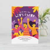 Uitnodiging voor een Feestje (Staand voorkant)