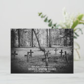 Uitnodiging voor een feestje met een aangepaste vi (Staand voorkant)