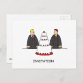 Uitnodiging voor een feestje Twee bruidegoms en ee (Voorkant / Achterkant)