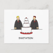 Uitnodiging voor een feestje Twee bruidegoms en ee (Voorkant)