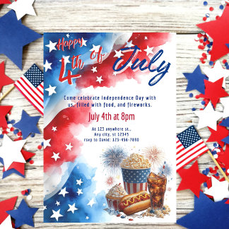 Uitnodiging voor een fijne 4 juli-feestje