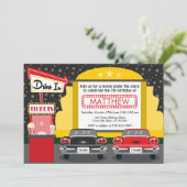 Uitnodiging voor een filmfeest | film voor buiten (Staand voorkant)