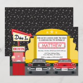 Uitnodiging voor een filmfeest | film voor buiten (Voorkant / Achterkant)