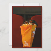 Uitnodiging voor een filmmarathon met kerstfeest (Achterkant)