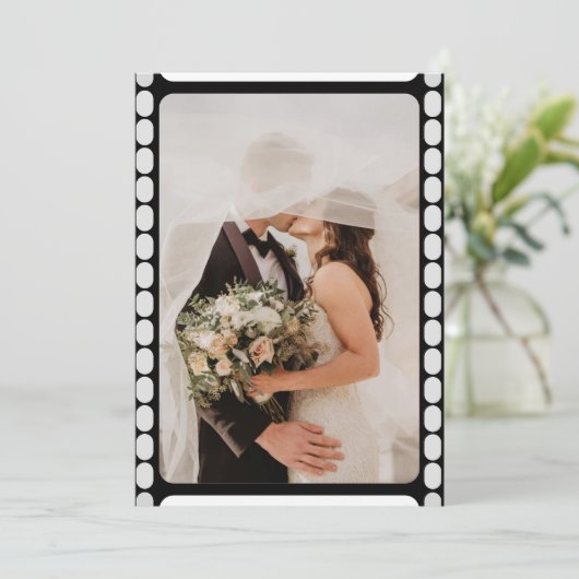 uitnodiging voor een filmstrip (Staand voorkant)