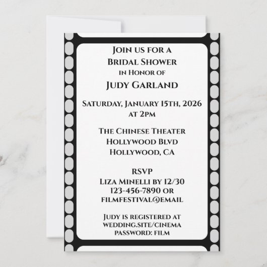 uitnodiging voor een filmstrip (Achterkant)