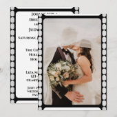 uitnodiging voor een filmstrip (Voorkant / Achterkant)