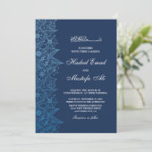 uitnodiging voor een florale moslim - bruiloft (Staand voorkant)