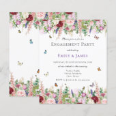 Uitnodiging voor een Florence Engagement (Voorkant / Achterkant)