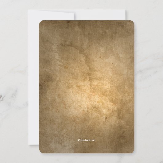 Uitnodiging voor een foto bij 50ste verjaardag (Achterkant)