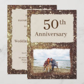 Uitnodiging voor een foto-feest ter ere van 50 jaa (Voorkant / Achterkant)