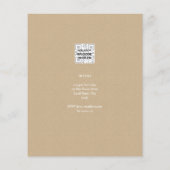 Uitnodiging voor een fotocollage voor 5e verjaarda (Achterkant)