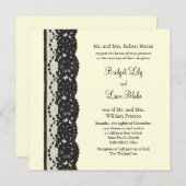 uitnodiging voor een Frans huwelijk (ivoor) (Voorkant / Achterkant)