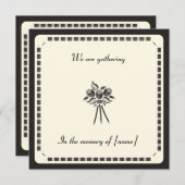 Uitnodiging voor een geheugenkaart (Voorkant / Achterkant)