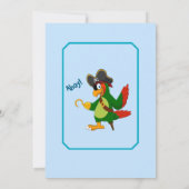 Uitnodiging voor een gepersonaliseerd piratenverja (Achterkant)