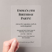 Uitnodiging voor een gepersonaliseerd verjaardagsf (Insitu (Draagbaar))