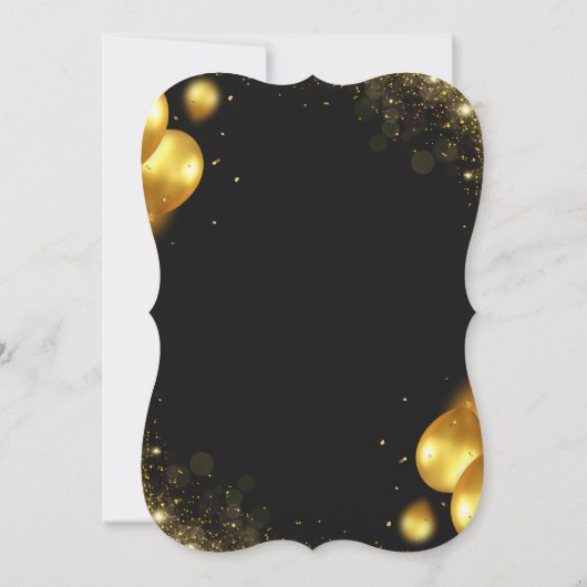 Uitnodiging voor een gepersonaliseerd verjaardagsf (Achterkant)