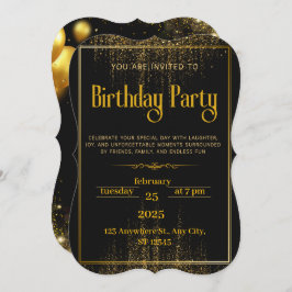 Uitnodiging voor een gepersonaliseerd verjaardagsf