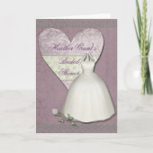 Uitnodiging voor een gepersonaliseerde bruidsdouch (Voorkant)