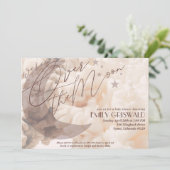 Uitnodiging voor een geslachtsneutrale babyshower  (Staand voorkant)