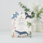 Uitnodiging voor een geslachtsneutrale verjaardag  (Staand voorkant)