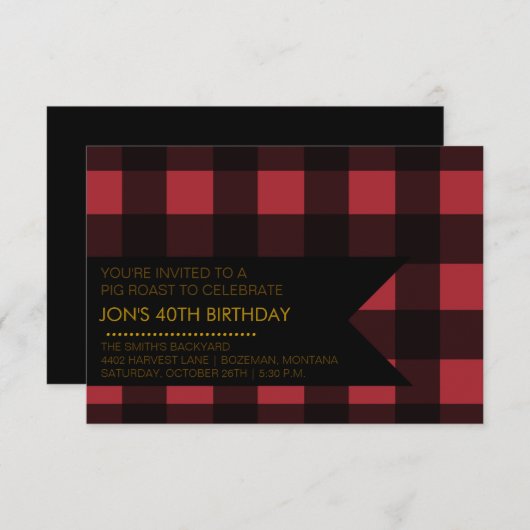 uitnodiging voor een gespeelde partij (Voorkant / Achterkant)